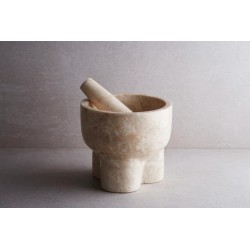 Marble Mortar & Pestle-Cream（大理石研钵和杵-奶油色）
