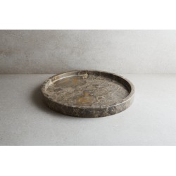 Marble Round Tray (Grey)（大理石圆托盘（灰色））